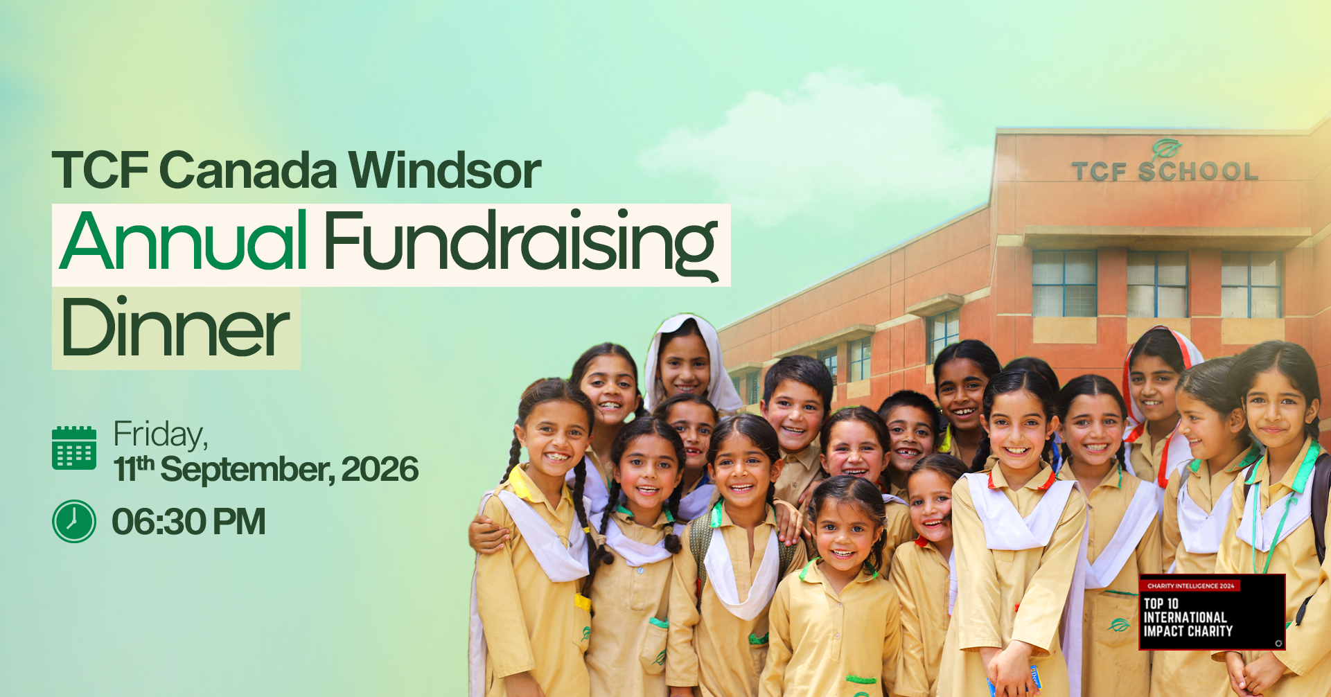 TCF Canada –Windsor Chapter Presents Annual Fundraising Dinner